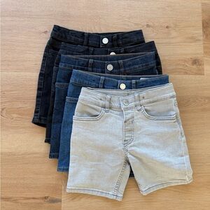 H&M Kids Shorts Bundle in Black, Dark Blue, Blue, and Light Gray